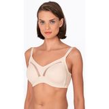 NEWBRA LINGERIE Kadın Tül Detay Toparlayıcı Sütyen | Ten 706 - 90B