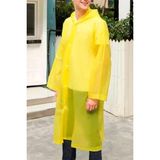 Newdaki Kadın ve Erkek Yağmurluk %100 Eva Çıtçıtlı Kapüşonlu Sarı Renk - Tek Beden