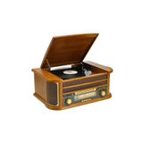 newdaki Nostaljik Ahşap Kasa Pikap Kaset CD Çalar Bluetoothlu Kumandalı Radyo Mp3 USB 33-45-78 lik Plakla