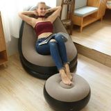 Newdaki Şişme Ayak Puflu Koltuk Kampta Evde Bahçede Pompalı Şişme Koltuk