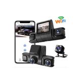 newdaki WİFİ 1080P HD 4 Kameralı WiFi Telefon Kontrolü - 2 İnç Ekran Gece Görüşlü Geniş Açı G- Sensörü