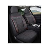NewDeco Opel Corsa 2015-2019 Uyumlu Oto Koltuk Kılıfı 5 Koltuk - Venza SİYAH-KIRMIZI VENZA-29