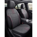 NewDeco Opel Corsa C Uyumlu Jakar Arabiyeli Oto Koltuk Kılıfı–airbag Uyumlu–lüks Seri–tam Set - Kırmızı