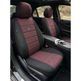 NewDeco Opel Corsa C Uyumlu Oto Koltuk Kılıfı Tam Set Airbag Uyumlu 4 Mevsim Cotfit Serisi - Bordo