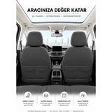 NewDeco Opel Corsa E Kasa Hatchback 2015-2019 Uyumlu Oto Koltuk Kılıfı Tam Set Airbag Uyumlu 4 Mevsim Cotfit Serisi - Lacivert