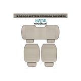 NewDeco Renault Broadway Araçlara Uyumlu 3 Parça Oto Koltuk Minderi- Keten Bej KTN-3-099