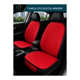 NewDeco Renault Broadway Araçlara Uyumlu 7 Parça Oto Koltuk Minderi Kırmızı TYL-MNDR-102
