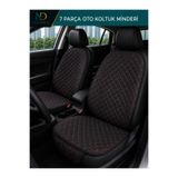 NewDeco Renault Broadway Araçlara Uyumlu 7 Parça Oto Koltuk Minderi SİYAH-KIRMIZI TYL-MNDR-102