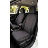 NewDeco Renault Broadway Uyumlu Oto Koltuk Kılıfı Tam Set Airbag Uyumlu 4 Mevsim Cotfit Serisi SİYAH-KIRMIZI cotfit-80