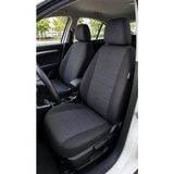 NewDeco Renault Broadway Uyumlu Oto Koltuk Kılıfı Tam Set Airbag Uyumlu 4 Mevsim Cotfit Serisi - Siyah - Mavi