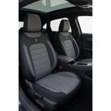 NewDeco Renault Clio 4 Uyumlu Premium Keten Oto Koltuk Kılıfı Airbag Uyumlu Tam Set Füme BTM-5C-125
