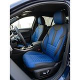 NewDeco Renault Fluence 2009–2016 ARACINIZA Uyumlu Arkalı Önlü Takım Tay Tüyü Deri Oto Kılıfı - Balat Serisi - Mavi