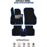 NewDeco Seat Arona Kj7 2017 ve Sonrası Yeni Nesil Hücreli Eva Paspas Takımı Sm - Siyah - Mavi