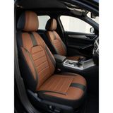 NewDeco Toyota Corolla 2019–2023 Uyumlu Premium Full Deri Oto Koltuk Kılıfı – Airbag Uyumlu, Ortopedik, 4 Mevsim - Taba