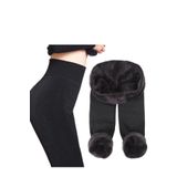 newearth İçi Peluş Polar Kürklü Dikişsiz Termal Kışlık Tayt