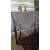 Neweste güpürlü kadife fiskos masa örtüsü çeyizlik örtü 95cm*95cm
