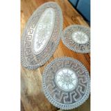 Neweste runner 3 lü salon takımı masa sehpa konsol örtüsü ranır 98cm/38cm