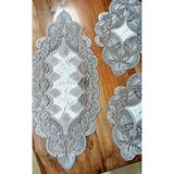Neweste runner 3 lü salon takımı masa sehpa konsol örtüsü ranır büyük boy 88cm /38 cm küçük boy 50cm/33cm