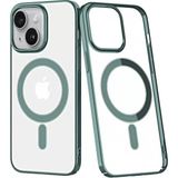 Newface Apple Iphone 14 Plus Kılıf Element Magneticsafe Sert Kapak - Köknar Yeşili - Siyah