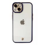 Newface Apple İphone 14 Plus Kılıf Liva Lens Silikon - Mavi