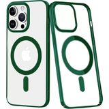 Newface Apple Iphone 14 Pro Max Kılıf Element Magneticsafe Sert Kapak - Köknar Yeşili - Siyah