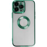 Newface Apple Iphone 14 Pro Max Kılıf Slot Silikon - Köknar Yeşili - Siyah