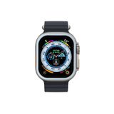 Newface Apple Watch Ultra 49 mm Mavi Alüminyum Kasa Cam Ekran Koruyucu