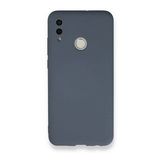 Newface Huawei P Smart 2019 Nano İçi Kadife Silikon Gri Cep Telefonu Kılıfı