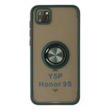 Newface Huawei Y5P Montreal Yüzüklü Silikon Kapak Yeşil Cep Telefonu Kılıfı