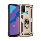 Newface Huawei Y6P Gold Sofya Yüzüklü Silikon Cep Telefonu Kılıfı