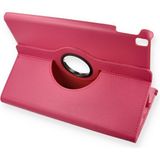 Newface iPad 10.2 7.Nesil 360 Pembe Deri Tablet Kılıf