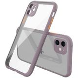 Newface iPhone 12 Mini Miami Şeffaf Silikon Açık Mor Cep Telefonu Kılıfı