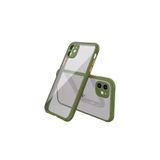 Newface iPhone 12 Mini Miami Şeffaf Silikon Koyu Yeşil Cep Telefonu Kılıfı