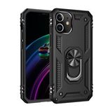 Newface iPhone 12 Mini Sofya Yüzüklü Silikon Kapak Siyah Kılıf
