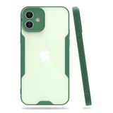 Newface iPhone 12 Platin Silikon Yeşil Cep Telefonu Kılıfı