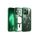 Newface iPhone 12 Pro Kross Magneticsafe Kapak - Koyu Yeşil Kılıf