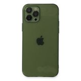 Newface iPhone 12 Pro Max Fly Lens Silikon - Yeşil Kılıf