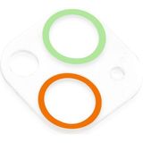 Newface iPhone 13 Mini Renkli Kamera Lens Koruma Cam Turuncu Yeşil Ekran Koruyucu