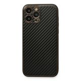 Newface iPhone 13 Pro Coco Karbon Silikon Siyah Cep Telefonu Kılıfı