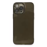 Newface iPhone 13 Pro Max Fly Lens Silikon Siyah Cep Telefonu Kılıfı