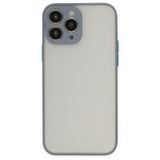 Newface iPhone 13 Pro Max Montreal Silikon Kapak Gri Cep Telefonu Kılıfı