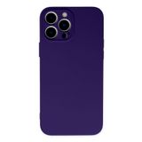 Newface iPhone 13 Pro Max Nano İçi Kadife Silikon Mor Kılıf