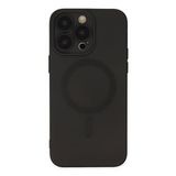 Newface iPhone 13 Pro Moshi Lens Magneticsafe Silikon Siyah Kılıf