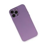 Newface iPhone 13 Pro Nano İçi Kadife Silikon Koyu Lila Kılıf
