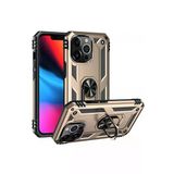 Newface iPhone 13 Pro Sofya Yüzüklü Silikon Kapak Gold Cep Telefonu Kılıfı