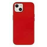 Newface iPhone 14 Asya Deri Silikon Kırmızı Kılıf