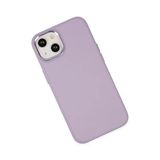 Newface iPhone 14 Asya Deri Silikon Lila Kılıf