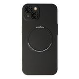 Newface iPhone 14 Plus Jack Magneticsafe Lens Silikon Siyah Kılıf