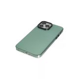 Newface iPhone 14 Pro Anka PC Sert Metal Kapak Yeşil Cep Telefonu Kılıfı