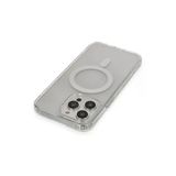 Newface iPhone 14 Pro Matte Şeffaf Magneticsafe Şeffaf Cep Telefonu Kılıfı